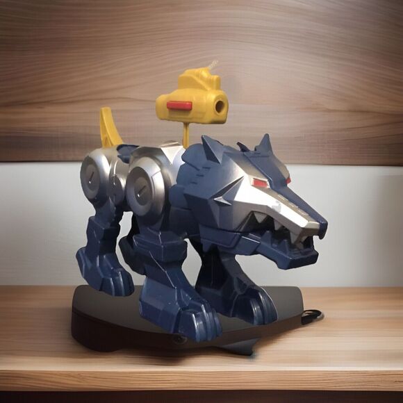 Hasbro Power Rangers Silver Wolf Zord Action Figure Wild Force Playskool Toy - Picture 1 of 11